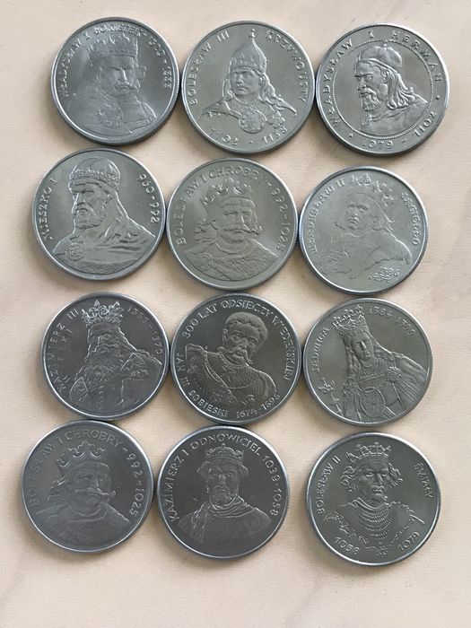 12 monet królów PRL