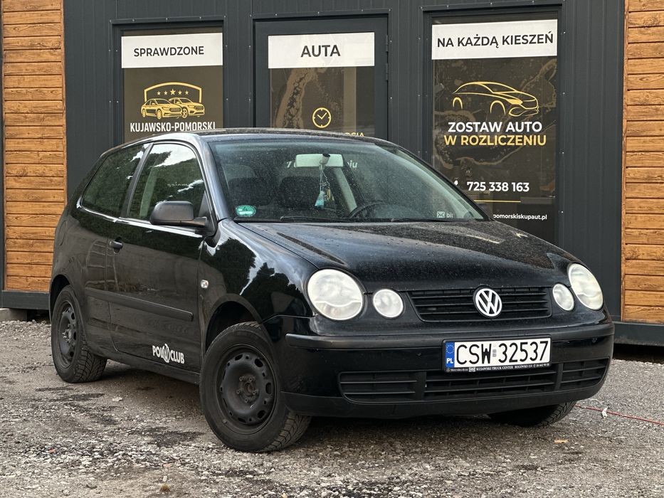 VW POLO 2002 – 1.2 BENZYNA – 155 TYS. KM – KLIMA MROZI – IDEALNE MIEJSKIE AUTO