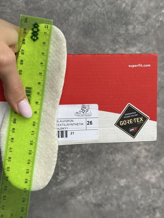 (26 р) Дитячі зимові черевики Superfit Gore-tex, Устілка 17 см