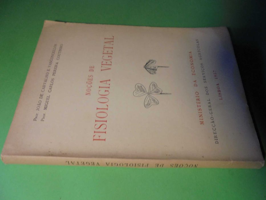 Vasconcelos (João de Carvalho);Noções de Fisiologia Vegetal