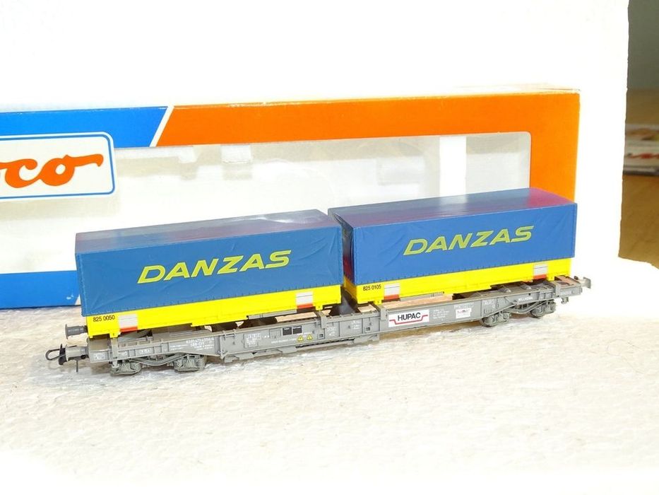 Вагон платформа для контейнеров Roco 46347 НО 1:87