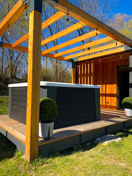 "WEZUWIUSZ" 6 osobowe Jacuzzi Balia ogrodowa gorąca beczka PREMIUM