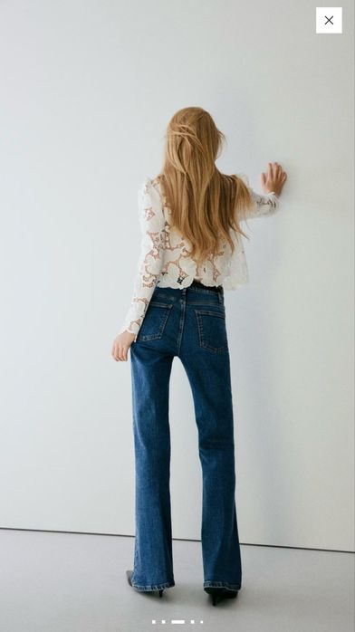 Джинси zara кльош