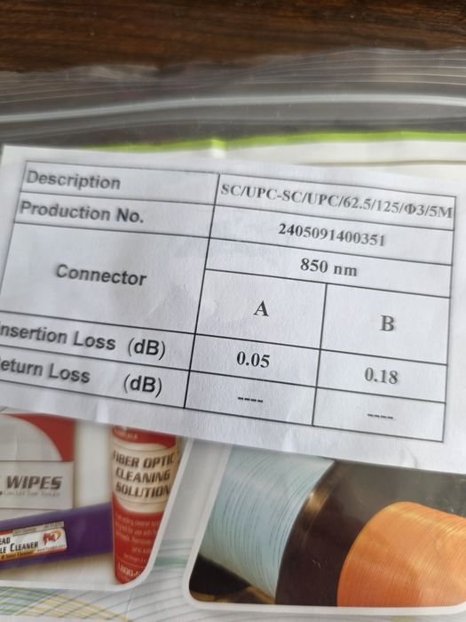 2 kable simplex 62.5/125 sc/upc-sc/upc Patchcord 5 metrów