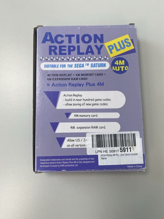Action Replay 4M Plus Sega Saturn