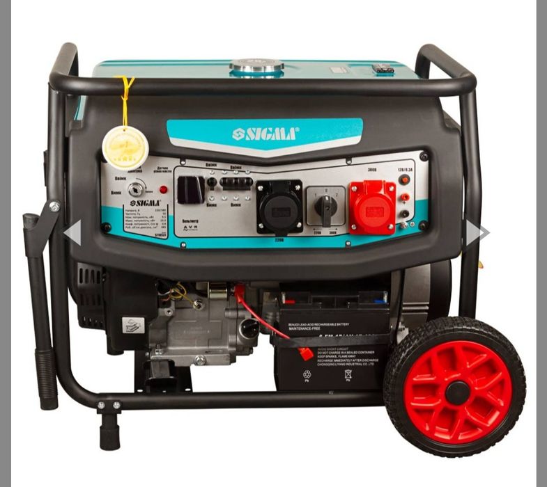 Генератор 10.0квт, бензин SIGMA 5710531, 230/380вт, Мідь, електро.