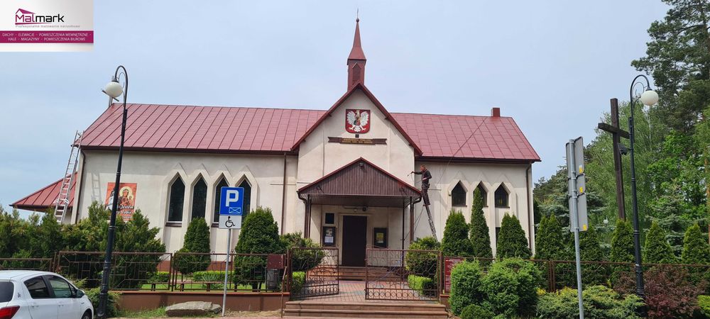 Malowanie dachu dachów elewacji blaszanych natryskowe malmark.pl/gal