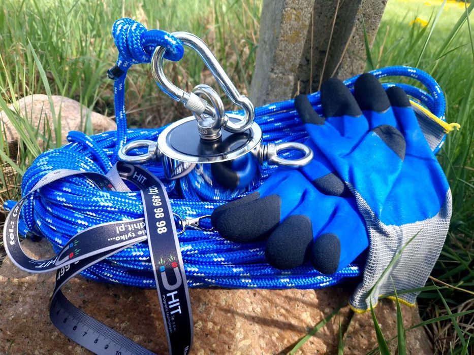 Magnes do poszukiwań F550 GOLD - 550kg super mocny, z liną 25m