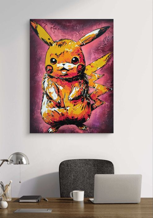 Pikachu Pintura original em tela