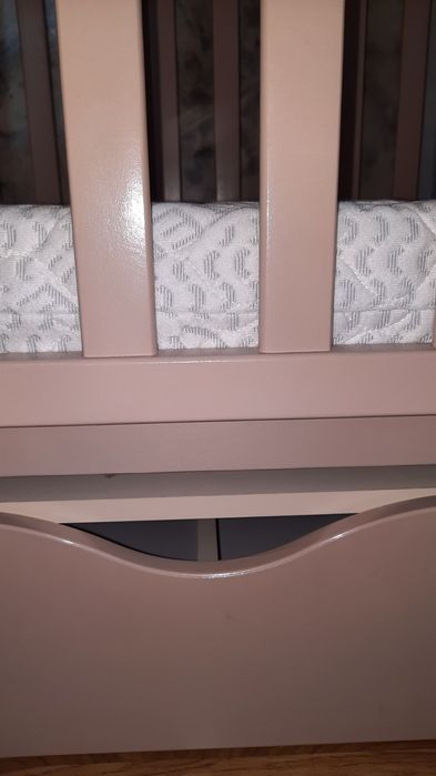 Дитяче ліжечко з матрацом та маятниковим механізмом. "Верес лд6"