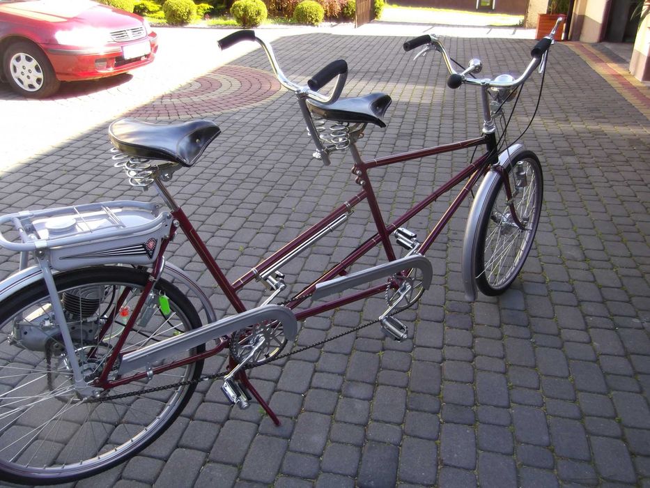 Rower zabytkowy Rixe tandem  plus silnik rowerowy Victoria Fm 38