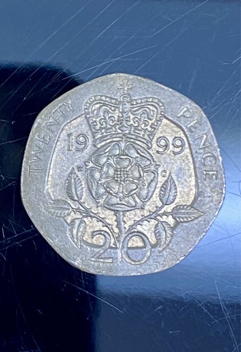 Rainha Elizabeth II Moedas 20 Twenty pence 1982/1999