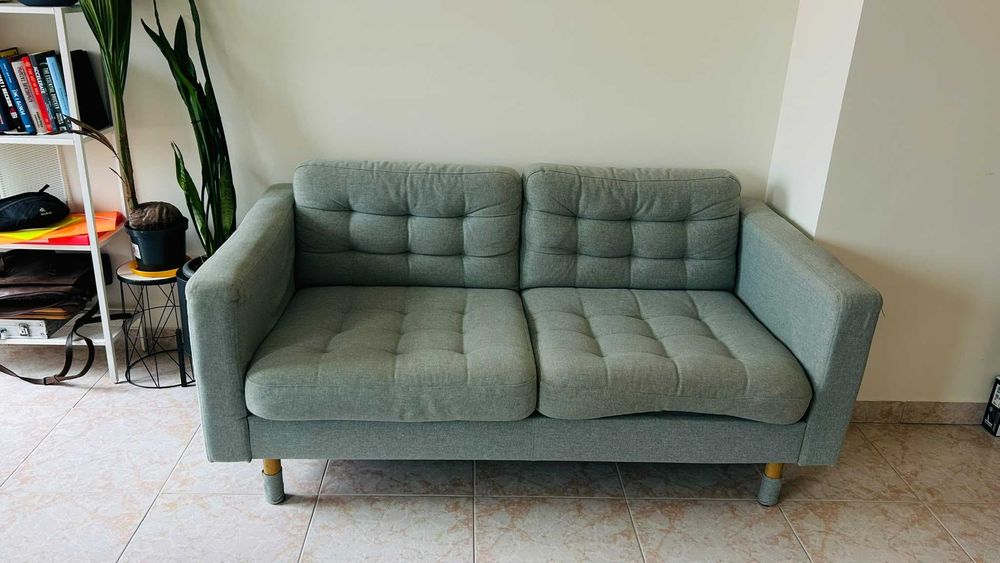 Sofá IKEA LANDSKRONA 2 lugares – Gunnared verde claro