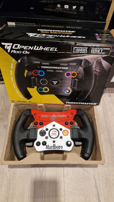 Thrustmaster T818 +F1OpenWheel+SparcoP310+Pedais+QuickRelease+Apoio