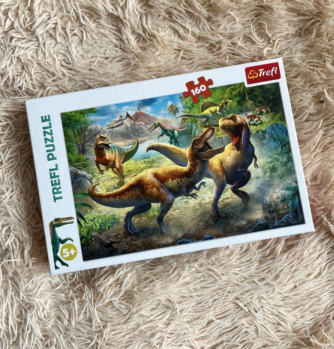 Дитячі пазли динозаври Битва тиранозаврів 160 ел. 5+ юрський період