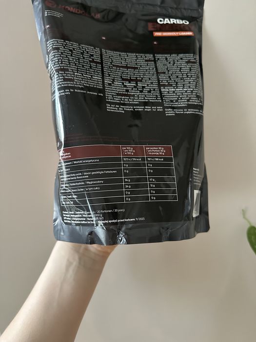 Węglowodany carbo energy GRATIS mondolab 1kg + bialko pistacjs