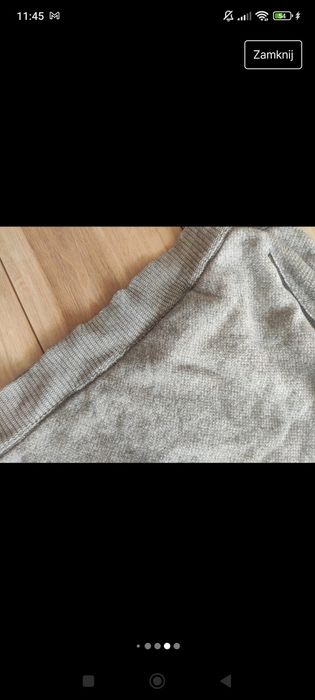 Szara wygodna sportowa bluza z kapturem Roxy S