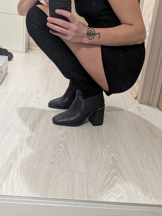 Сапоги ботфорты   низ натуральная кожа