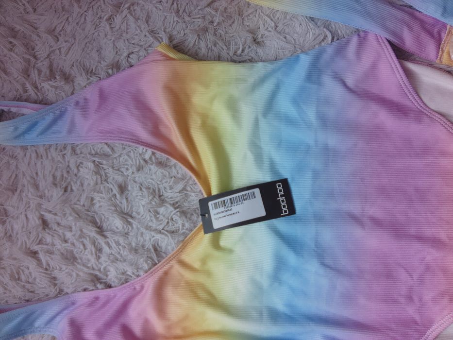 Boohoo strój kąpielowy ombre pasek 44