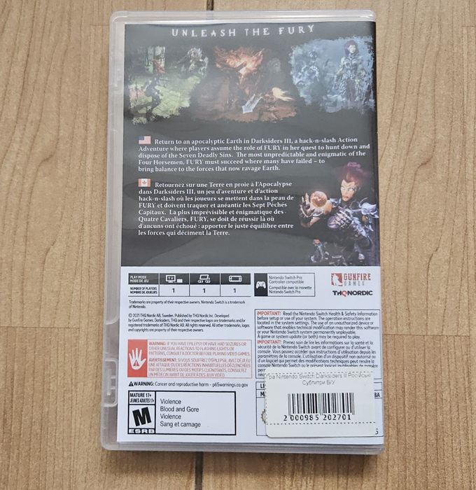 Гра darksiders 3 nintendo switch