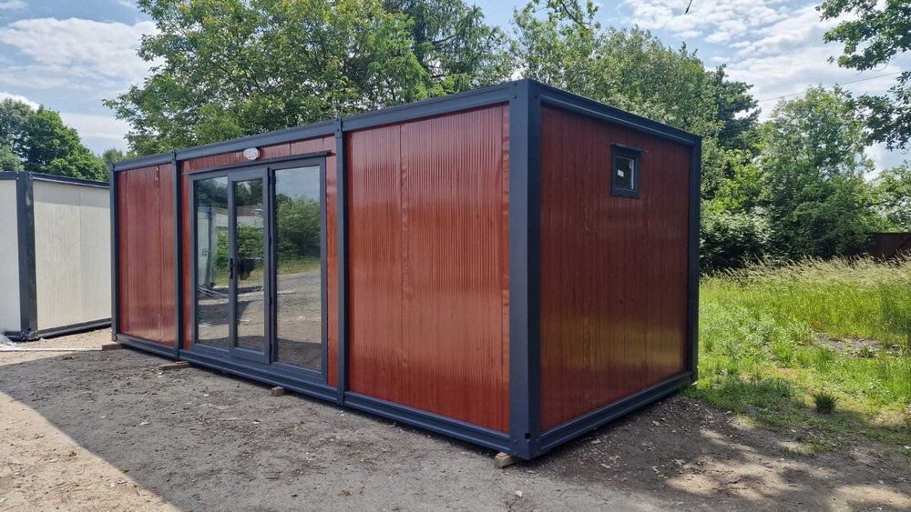 Kontener mieszkalny 3x7x2,5 klimatyzacja toaleta kuchnia całoroczny