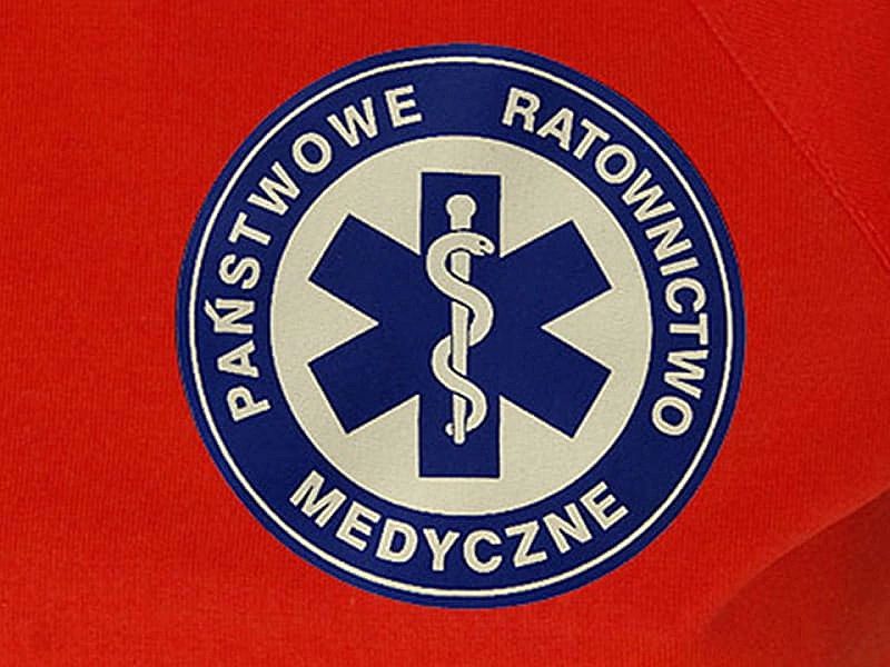 Koszulka Fluo Damska Prm Państwowe Ratownictwo Medyczne Niebieskie Log