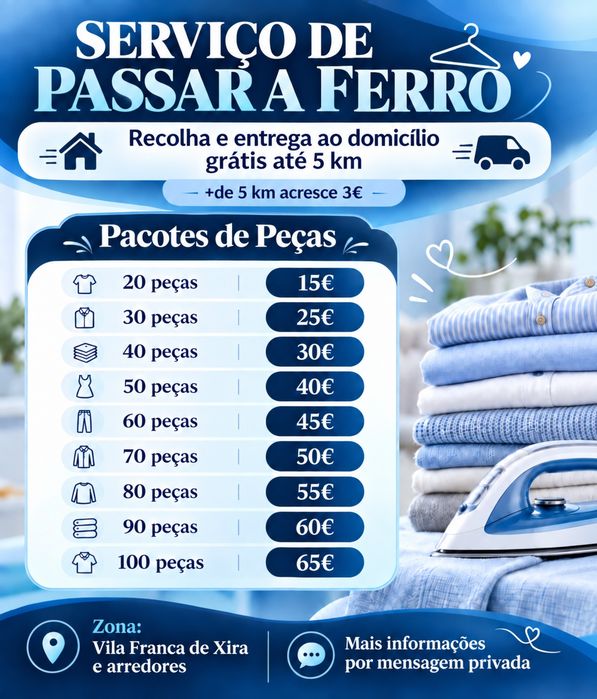 Serviço de Engomar- Vila Franca de Xira