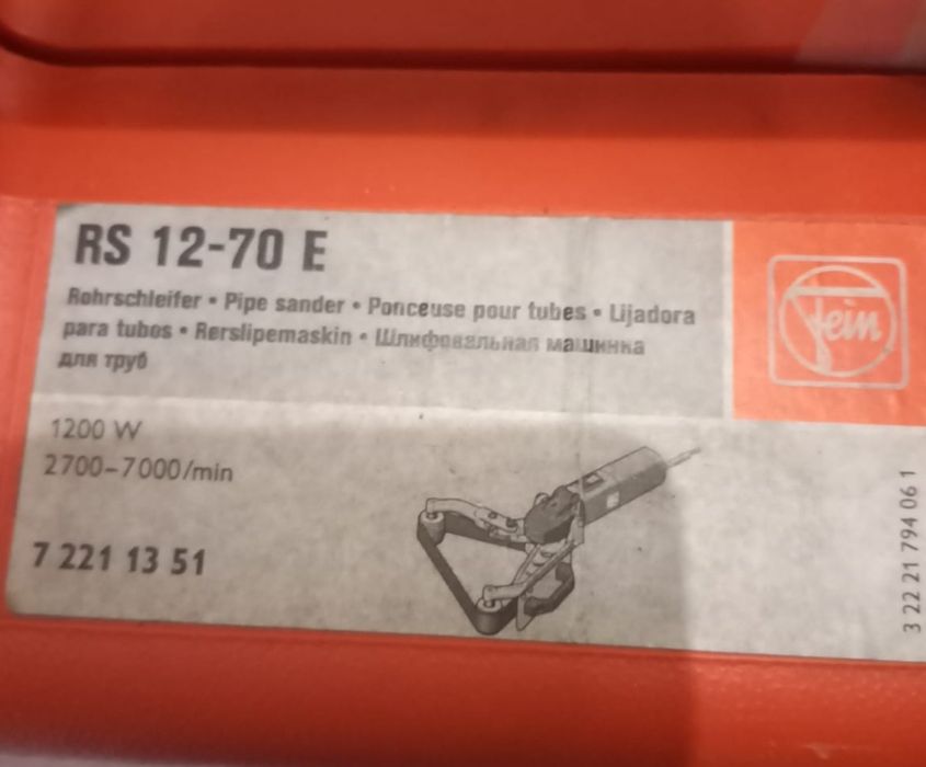 Máquina de polir/lixar Fein RS 12-70 E