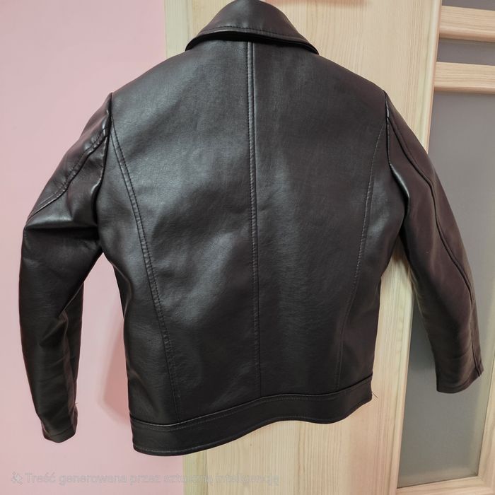 Ramoneska z imitacji skóry rozmiar 134 cm