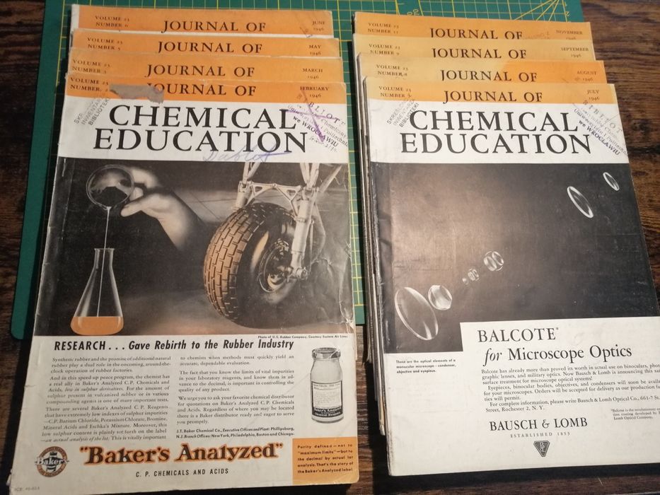 Stare czasopisma 1946 chemical education