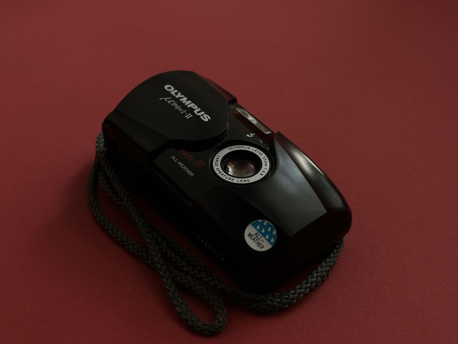 Olympus mju ii плівковий фотоапарат мью 2 чорний t4 zoom