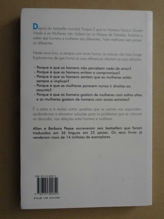 Porque é Que os Homens Mentem e as Mulheres Choram de Barbara Pease