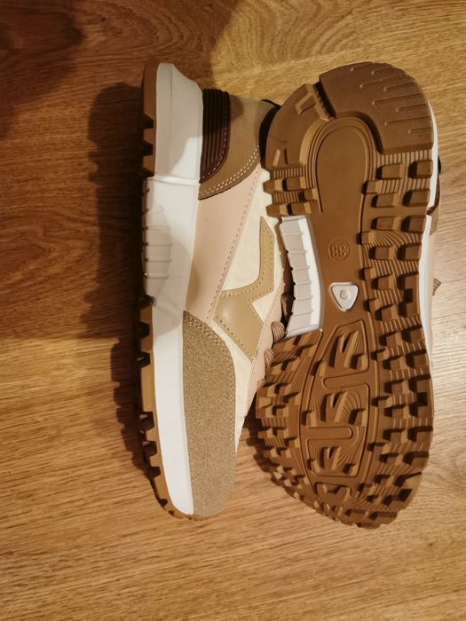 Sneakersy damskie khaki/beż38