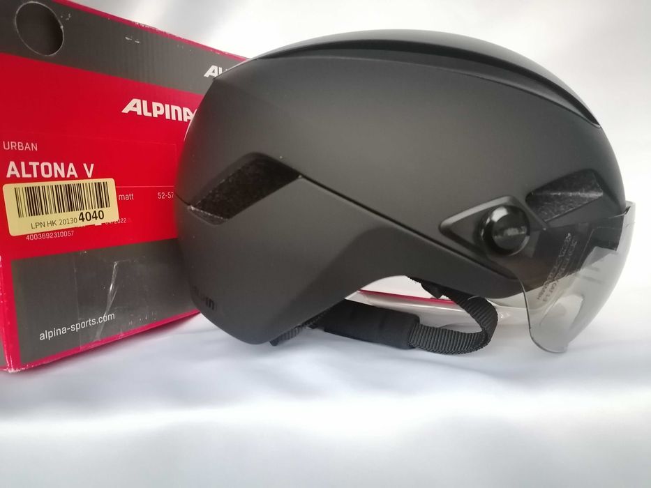 Kask rowerowy Alpina Altona V Vario Black Stealth M 52-57cm