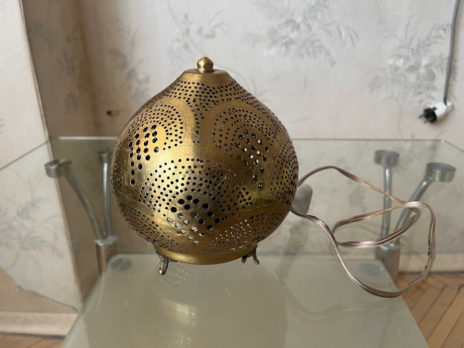 Восточный фонарь ручной работы -  латунь.