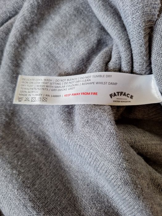 Fatface sukienka M/L szerokie raniaczka szara taliowana  
Na szerokich