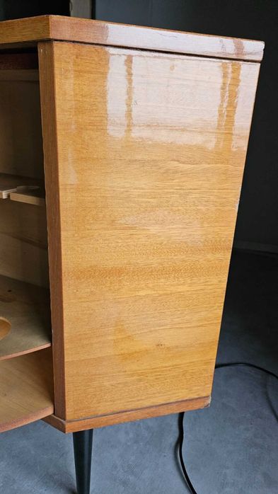 Barek narożny obrotowy,  PRL, retro,