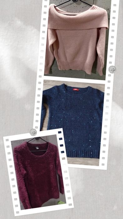 Ciepły sweter, golf, tunika rozmiar: S