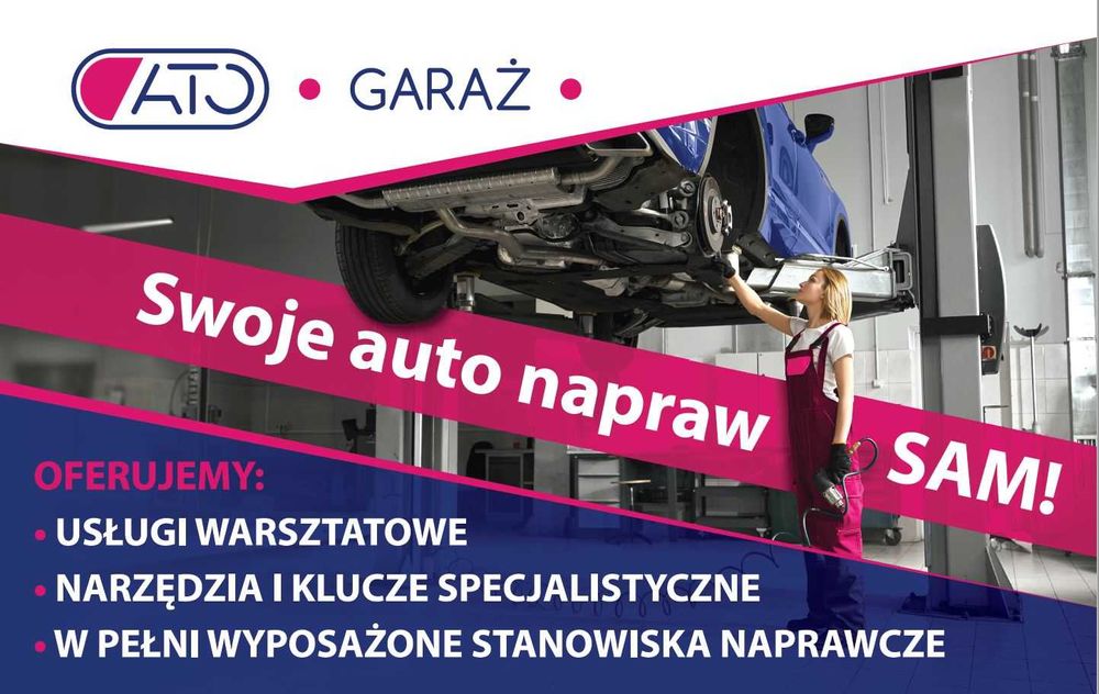 Podnośniki warsztatowe narzędzia wymiana oleju warsztat samoobsługowy