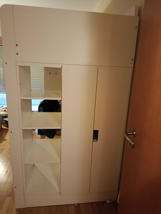 *BAIXA DE PREÇO*  IKEA SMÅSTAD cama alta branco secretária com 4 gavetas