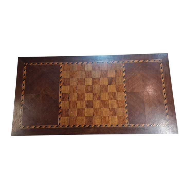 Mesa de Jogo Multifunções com Tabuleiro de Xadrez Embutido