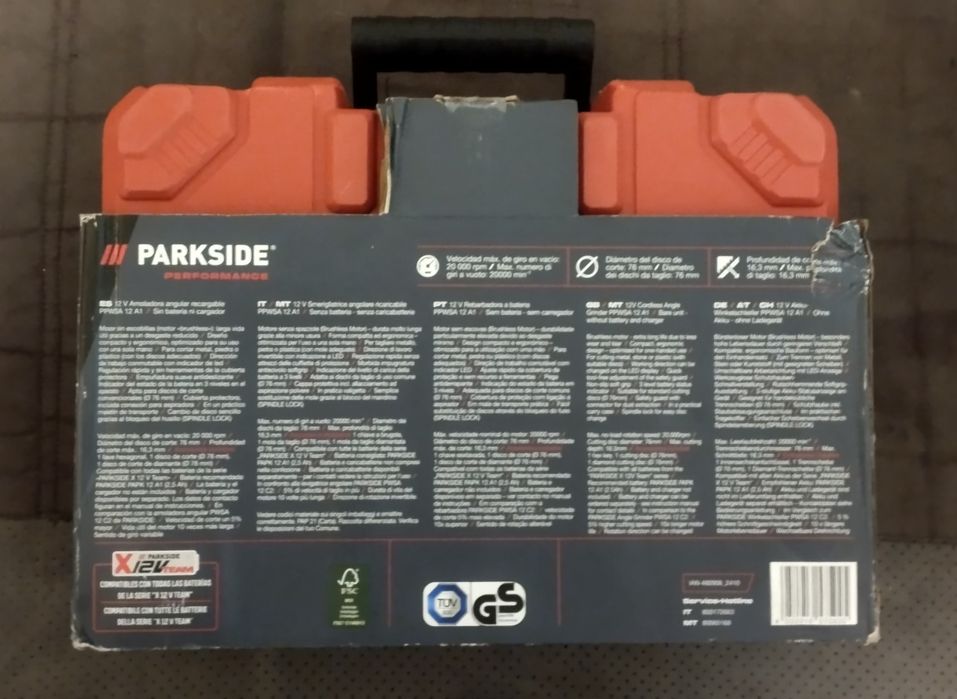 Mini rebarbadora a bateria Parkside Performance 12V