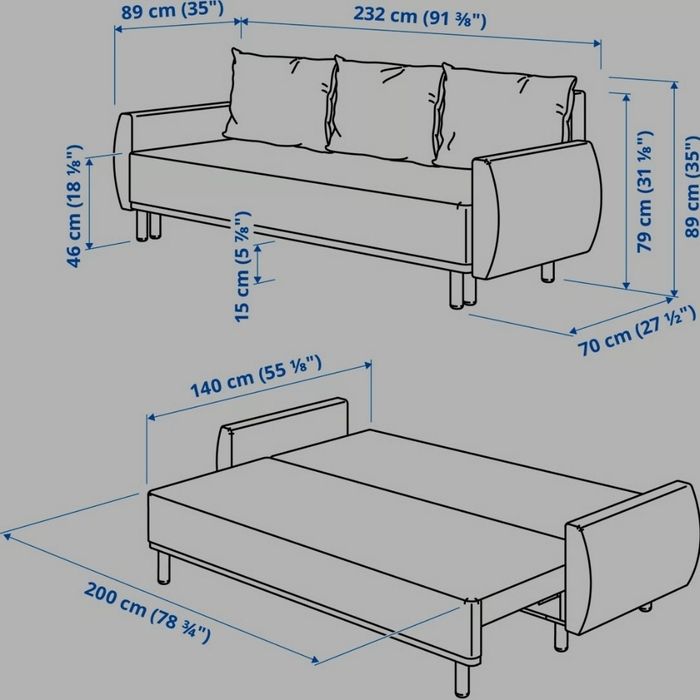 IKEA Grunnarp sofa 3 osobowa