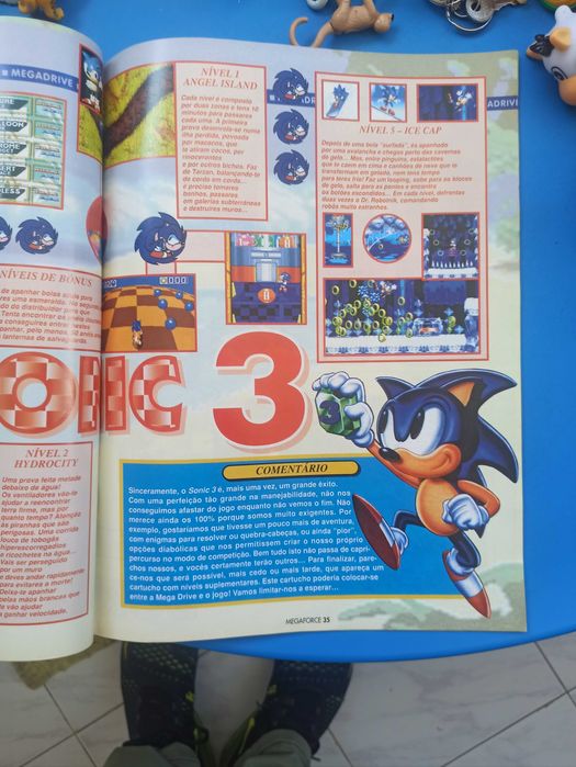 Revista coleção sega ano 1994/mega drive master sistem game gear