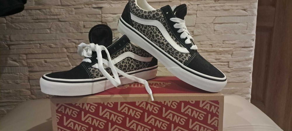 Buty VANS old skool black/leopard rozmiar 38