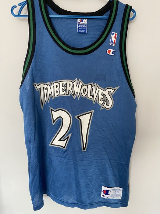 Minnesota Timberwolves Kevin Garnett Vintage Champion NBA lata 90-te