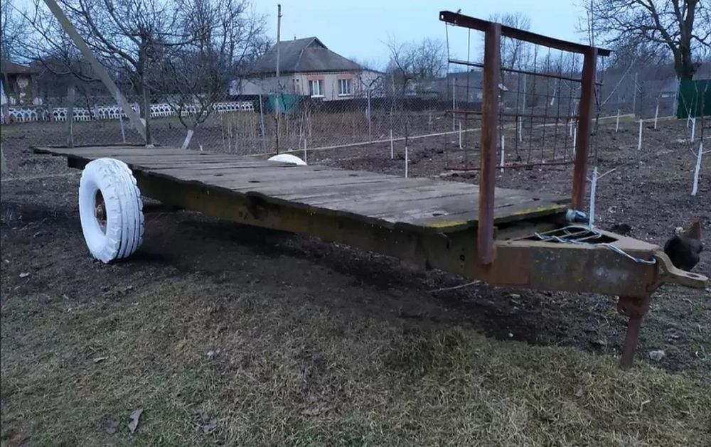 Продам прицеп- теліжку довжина 6м.