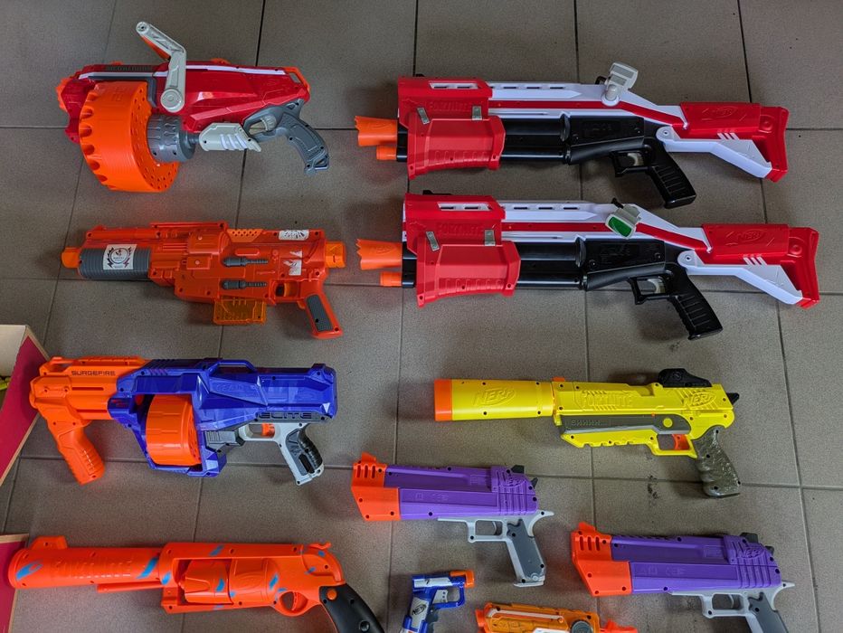 Pistolety, strzelby, wyrzutnie, NERF, XSHOT, DART BLASTER mało używane
