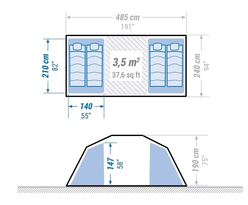 Tenda de campismo