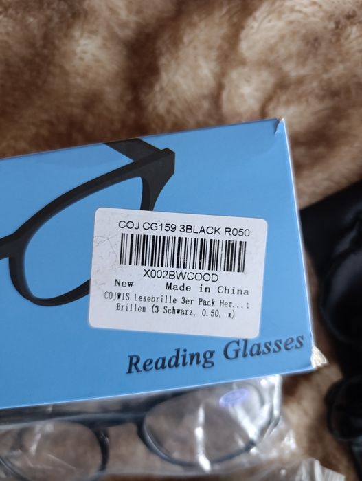 Набор очков для чтения COJWIS Reading Glasses (3 шт.) — Стильные и легкие, +0.50